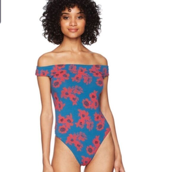 Free People So much off the shoulder bodysuit sz XS - Picture 1 of 5